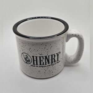 HENRY Rifles 12oz Coffee Mug White Speck "Load on Sunday - Shoot All Week Long"